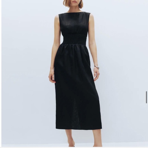 Reformation Black Midi Dress - Picture 1 of 3